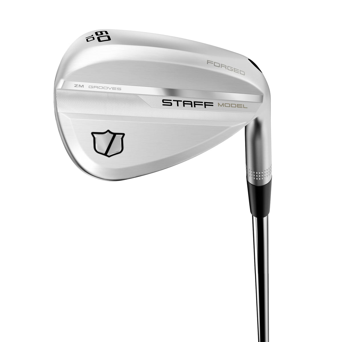 Wilson Staff Model ZM wedge left-hand 60/10 sole closeup for precise turf interaction.