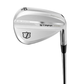 Wilson Staff Model ZM wedge left-hand 60/10 sole closeup for precise turf interaction.