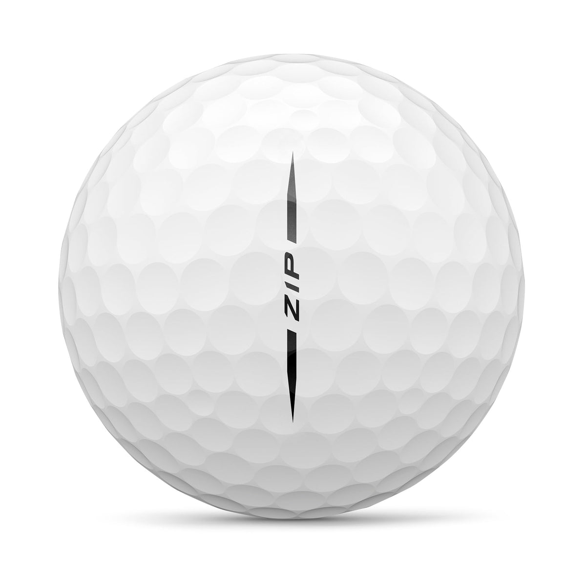 Wilson Staff Zip zero compression core close-up signals soft feel.