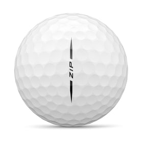 Wilson Staff Zip zero compression core close-up signals soft feel.