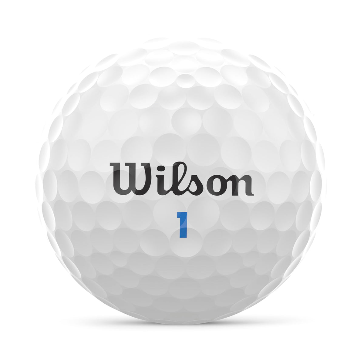 Wilson Tour Velocity Accuracy ball on tee showing clean flight potential and straight trajectory
