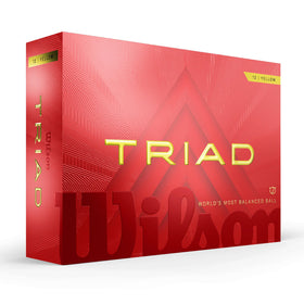 Wilson Triad 2025 yellow ball flight shows reduced driver spin for accuracy