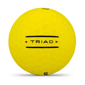 Wilson Triad 2025 yellow ball tri-weighting demonstrates uniform density for consistent putting
