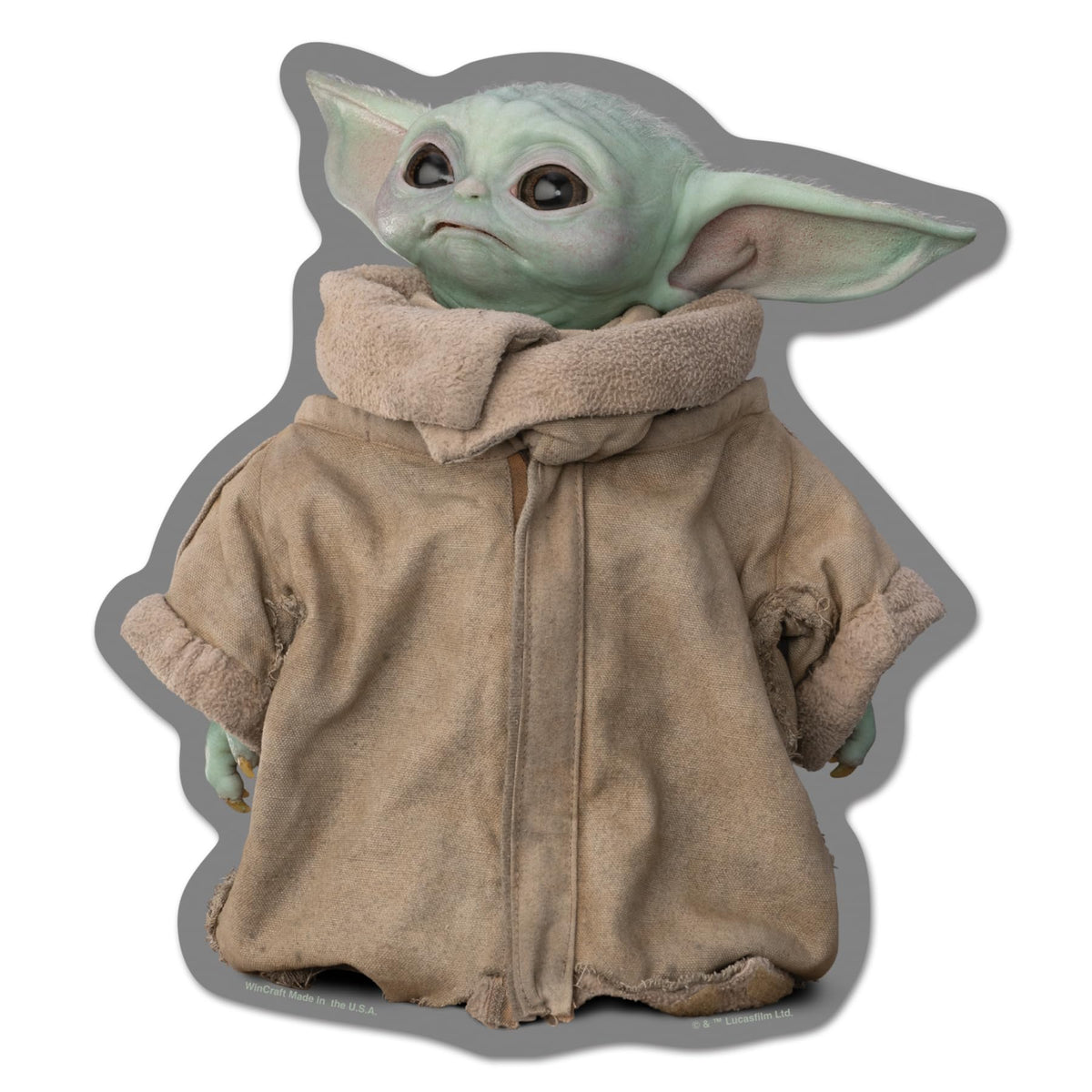 WinCraft Grogu character wood sign for wall decor and Star Wars display inspiration