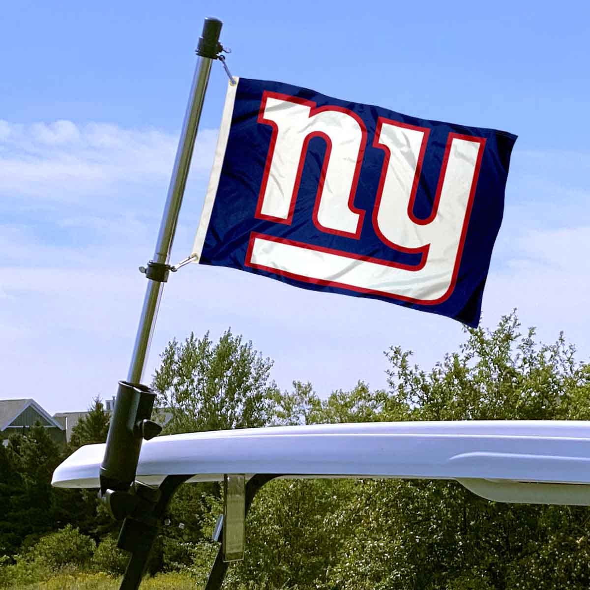 WinCraft flag pole showing durable, easy-to-install two-piece design