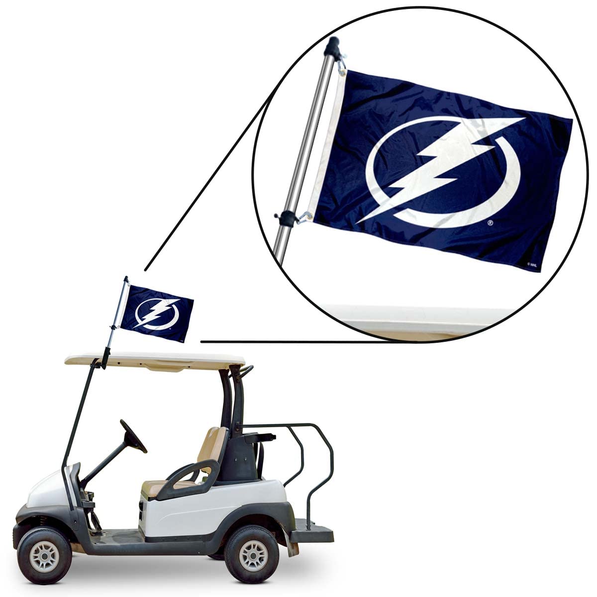 Officially licensed WinCraft Tampa Bay Lightning flag for sports enthusiasts