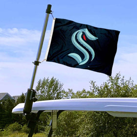 Adjustable bracket by WinCraft keeps flags securely mounted