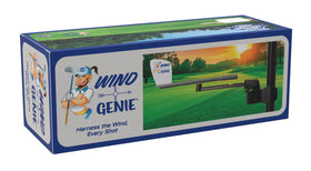Wind Genie mount clamp attached to a golf cart for secure grip