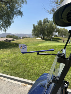 Wind Genie rotating arm adjusted for optimal visibility on course