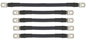 WindyNation 4-gauge battery cables close-up with lug detail for EZGO carts