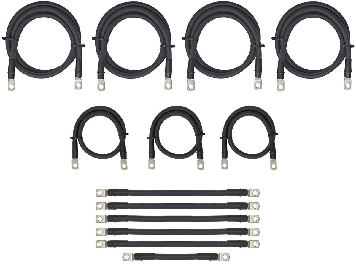 WindyNation EZGO TXT 36V battery cables provide durable power connections.