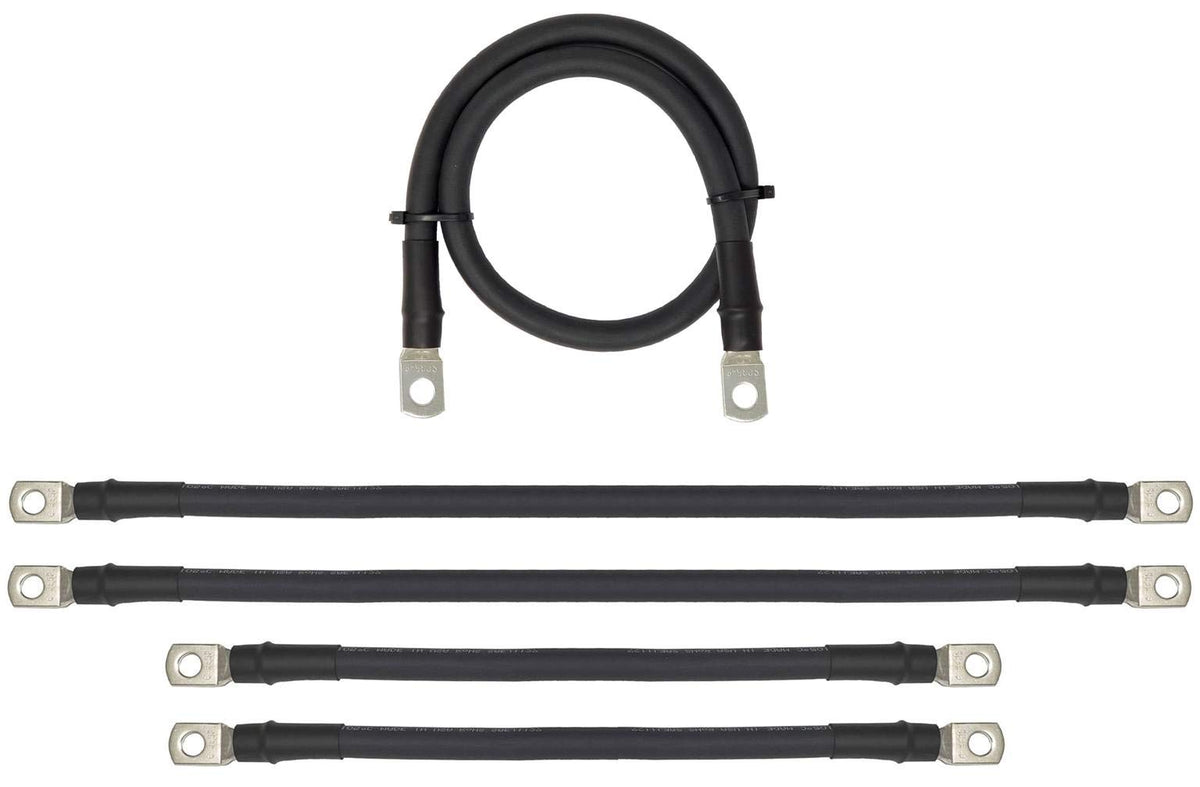 WindyNation EZGO TXT PDS 36V 9-inch cable for reliable battery bank wiring.
