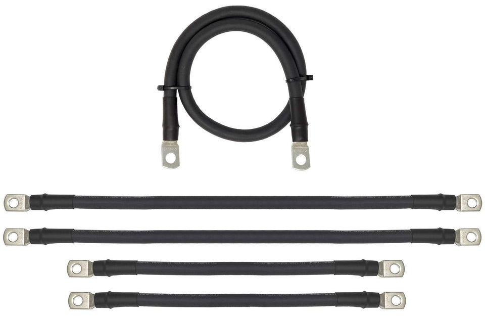 WindyNation EZGO TXT PDS 36V 9-inch cable for reliable battery bank wiring.