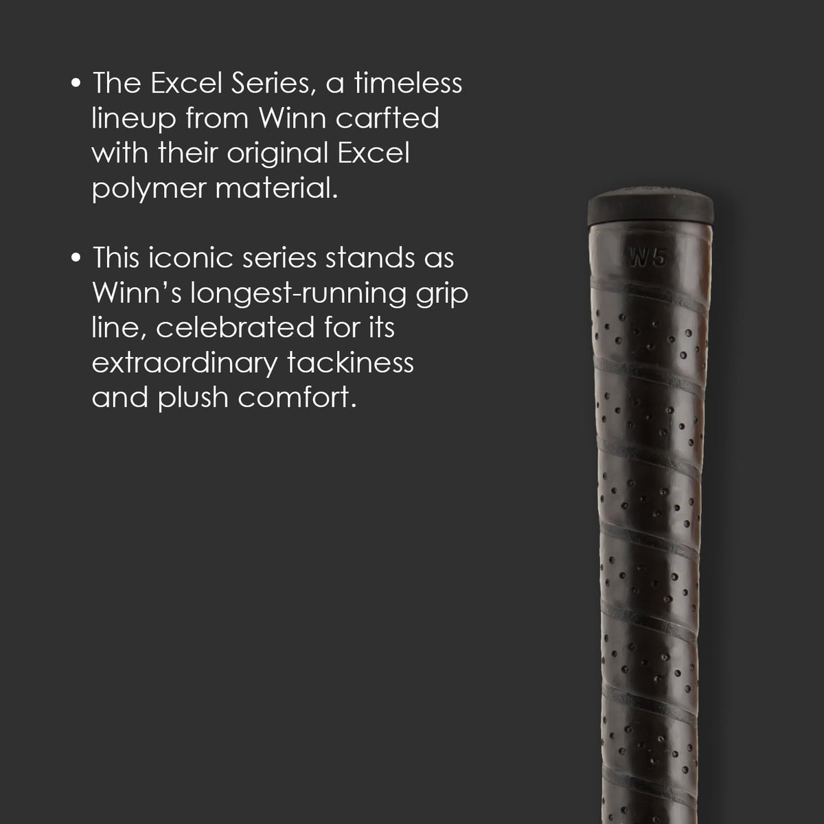 Winn 5715W Excel all-weather grip image highlights reliable performance in rain.