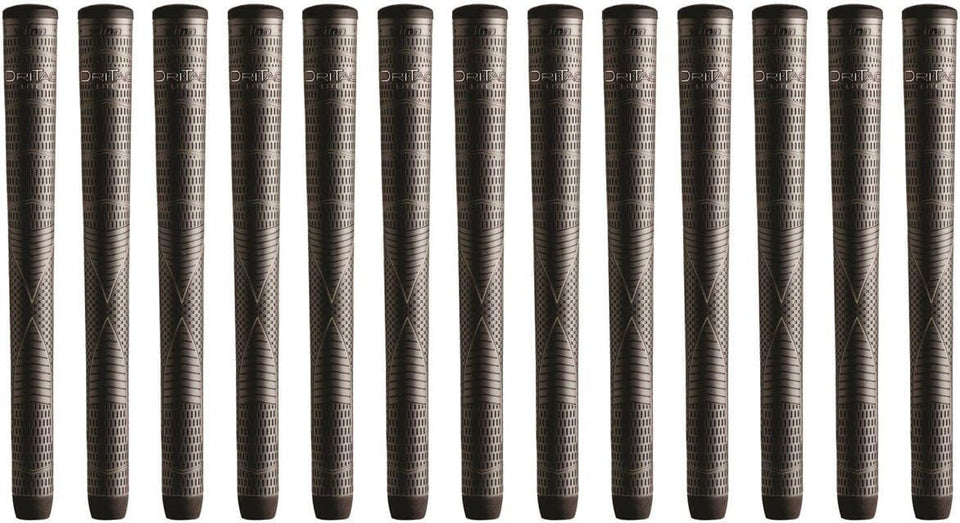 Winn 7DTL-DG Dri-Tac Lite oversize grip close-up shows soft, non-slip feel.