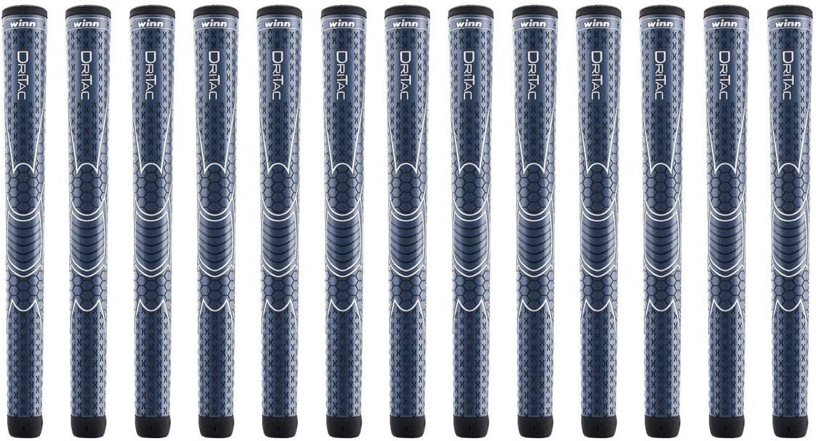 Winn Dri-Tac 13-piece bundle navy grips for a full club upgrade with all-weather control.