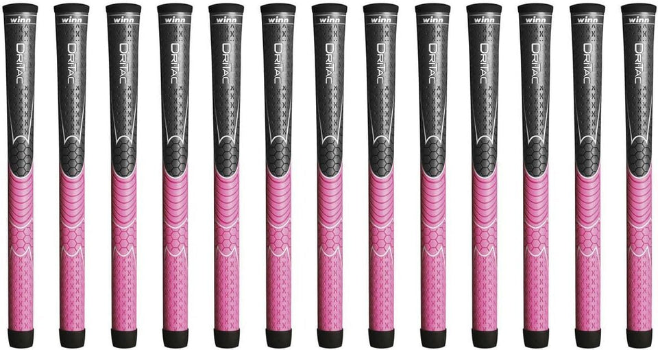 Winn Dri-Tac 13-piece grip set for all clubs, offering a consistent feel.
