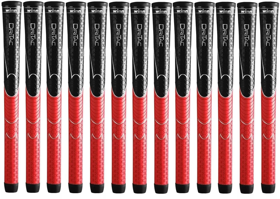 Winn Dri-Tac 13-piece grip set shown for full club replacement and uniform feel