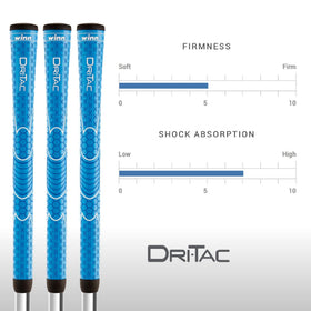 Color swatch showing blue Winn Dri-Tac options for coordination