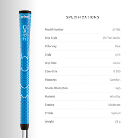 Winn grip size options including Standard, Midsize, Oversize, and Undersize