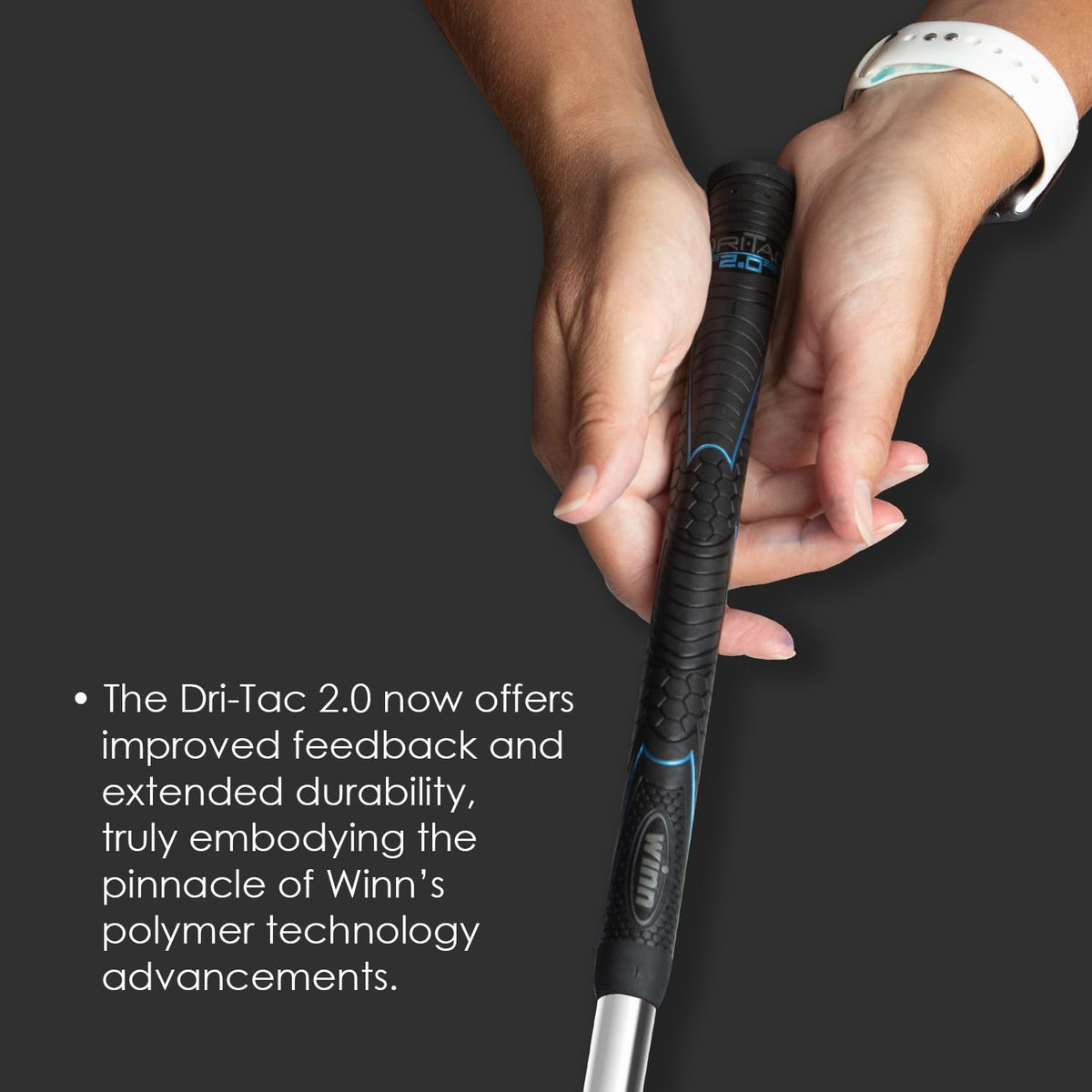 Winn Dri-Tac 2.0 undersize design fits smaller hands for improved feel and control
