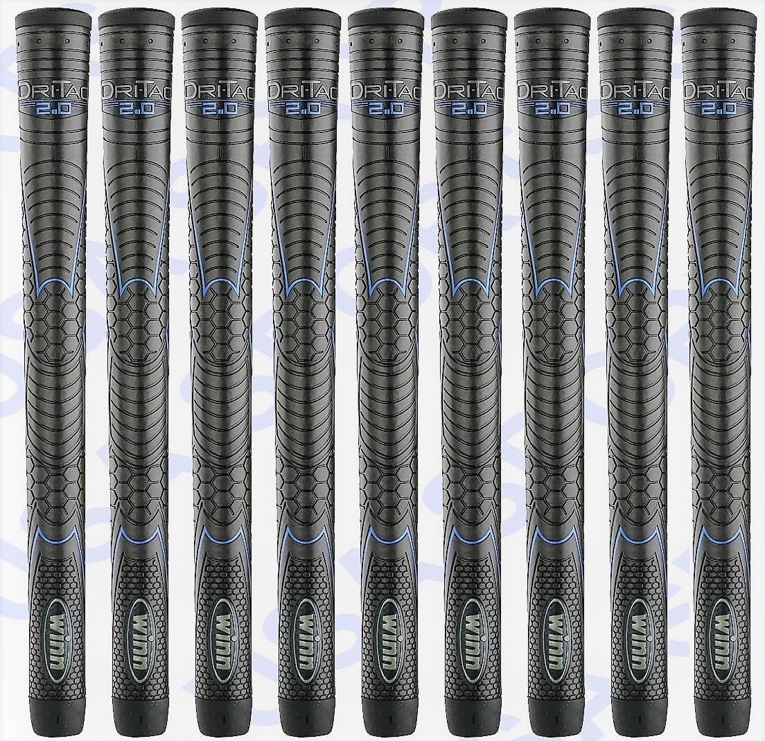 Winn Dri-Tac 2.0 midsize grip front view shows soft tack for better control