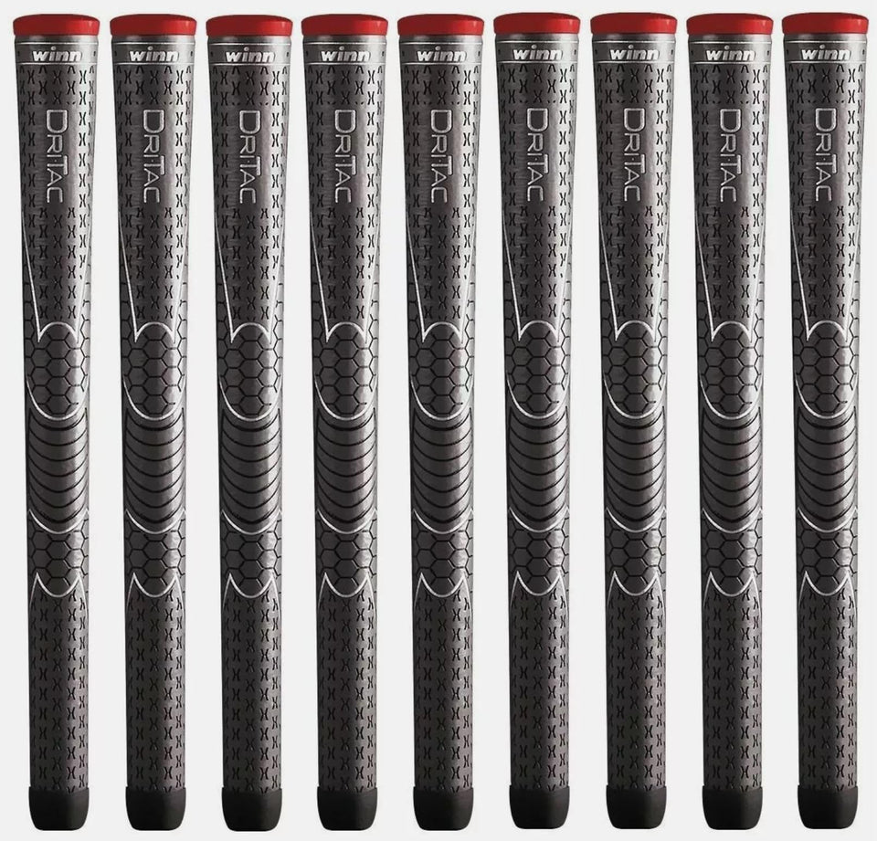 Winn Dri-Tac AVS 5DT-DG grip front view with moisture-wicking surface for steadier grip