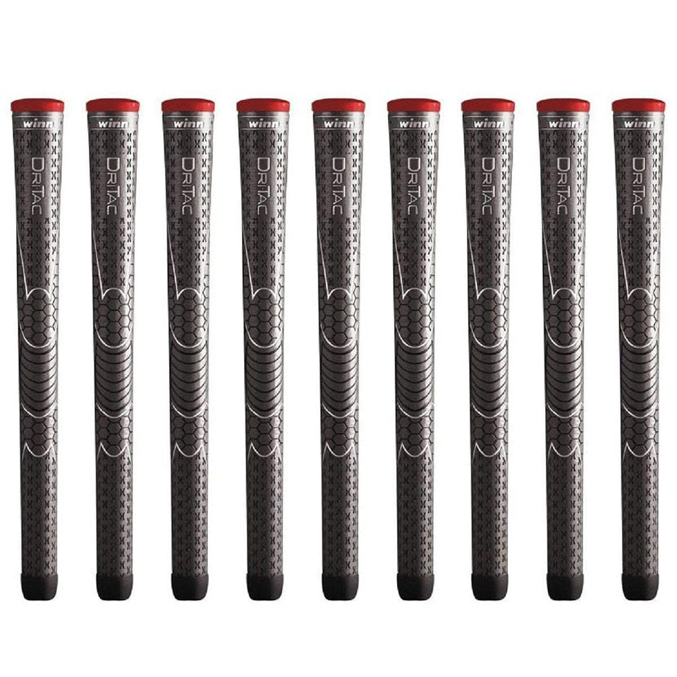 Winn Dri-Tac grip close-up showing soft touch for comfortable all-day grip.