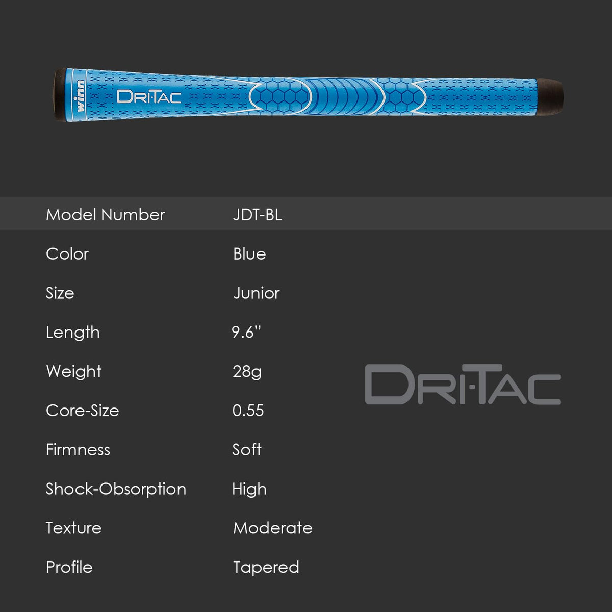 Grips installed on a club demonstrate reliable grip during swing.