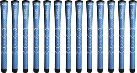 Winn Dri-Tac Junior blue grips pack front view with all-weather non-slip comfort.