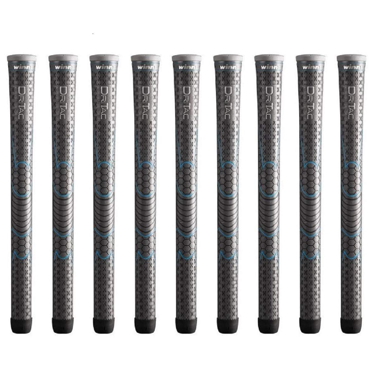 Winn Dri-Tac Ladies Gray 9-piece bundle; versatile grip options for all-weather play.