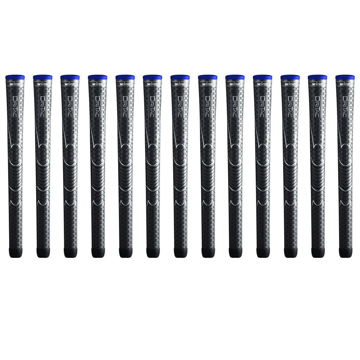 Winn Dri-Tac midsize bundle of 13 grips shows non-slip all-weather performance.