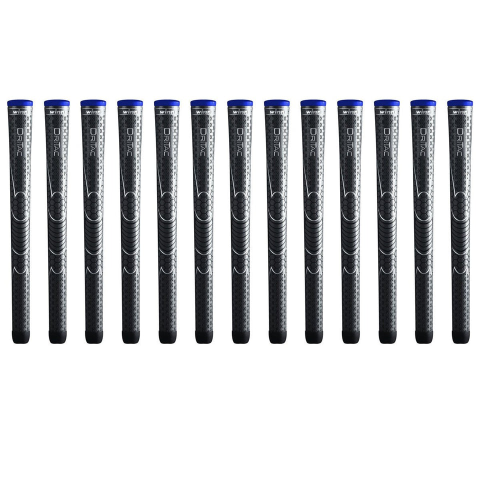 Winn Dri-Tac midsize bundle of 13 grips shows non-slip all-weather performance.