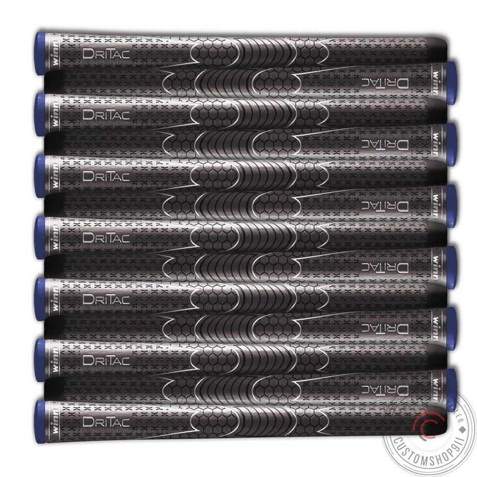 Winn Dri-Tac midsize gray grip close-up for all-weather non-slip control.
