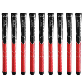Winn Dri-Tac Standard Black/Red closeup showing tacky texture for a secure grip