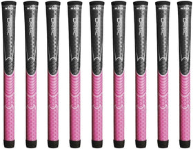 Winn Dri-Tac undersize gray-pink bundle grip face close-up, non-slip texture