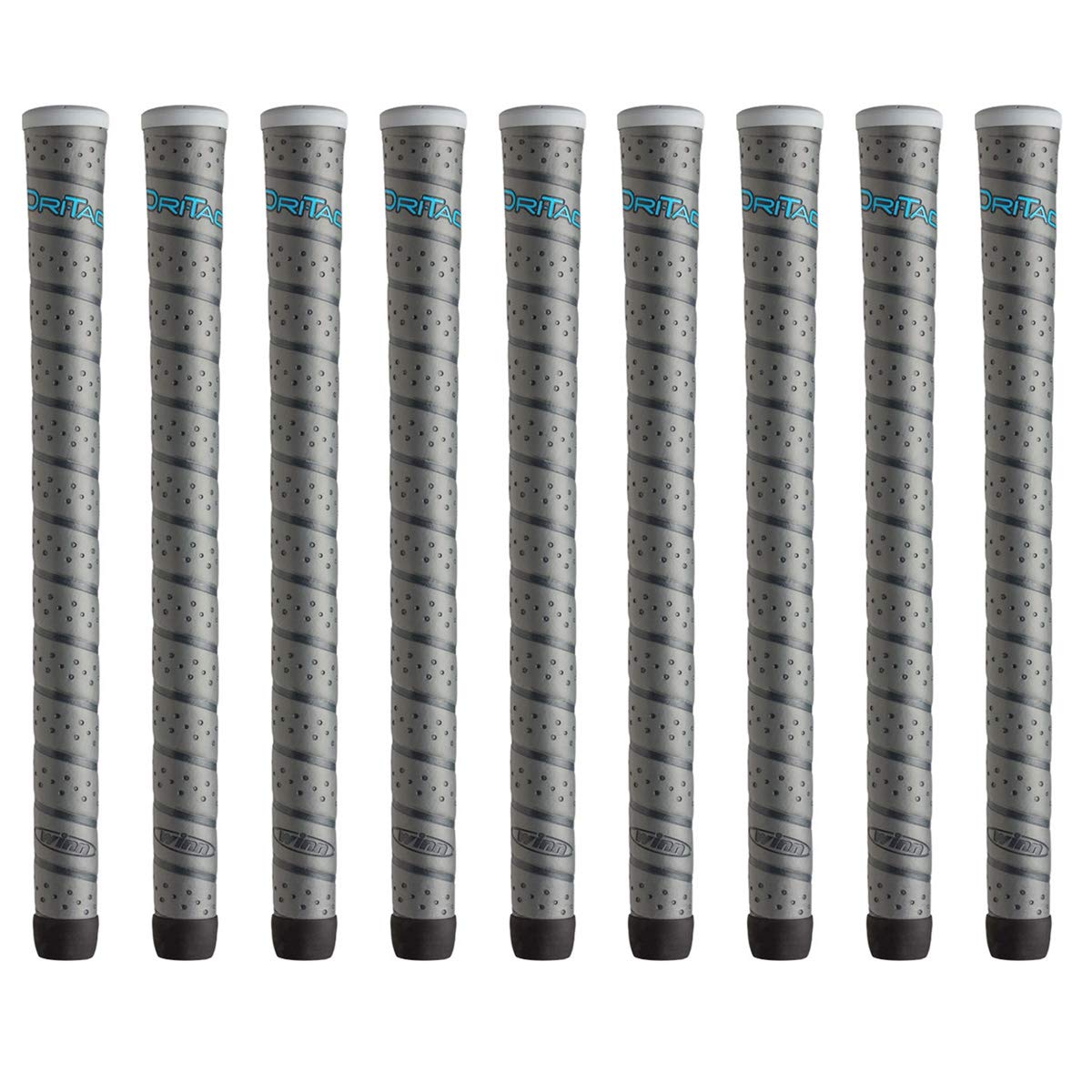 Winn Dri-Tac Wrap Ladies Gray 9-piece bundle with contoured grip for comfortable play.