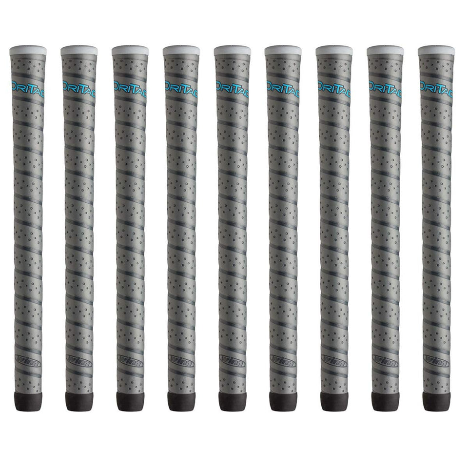 Winn Dri-Tac Wrap Ladies Gray 9-piece bundle with contoured grip for comfortable play.