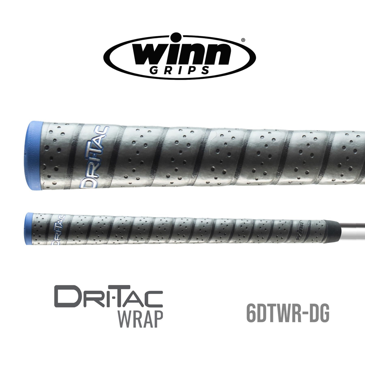 Winn Dri-Tac Wrap midsize grip closeup highlighting cushion for comfort and control