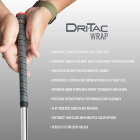 Winn Dri-Tac Wrap grip set with 13 grips ready for installation.