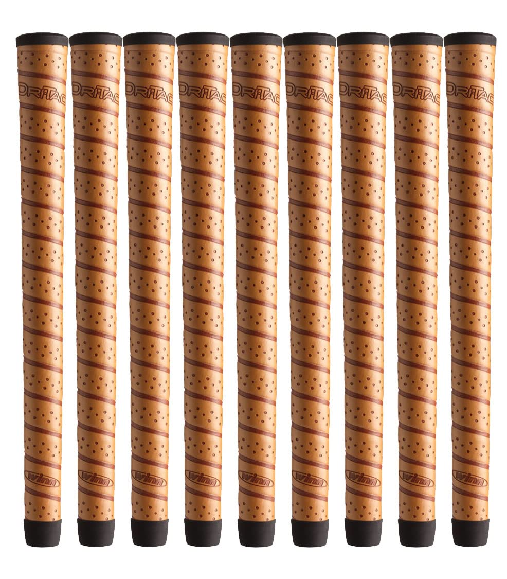 Winn DriTac Wrap Oversize Copper grips nine-pack for secure all-weather grip