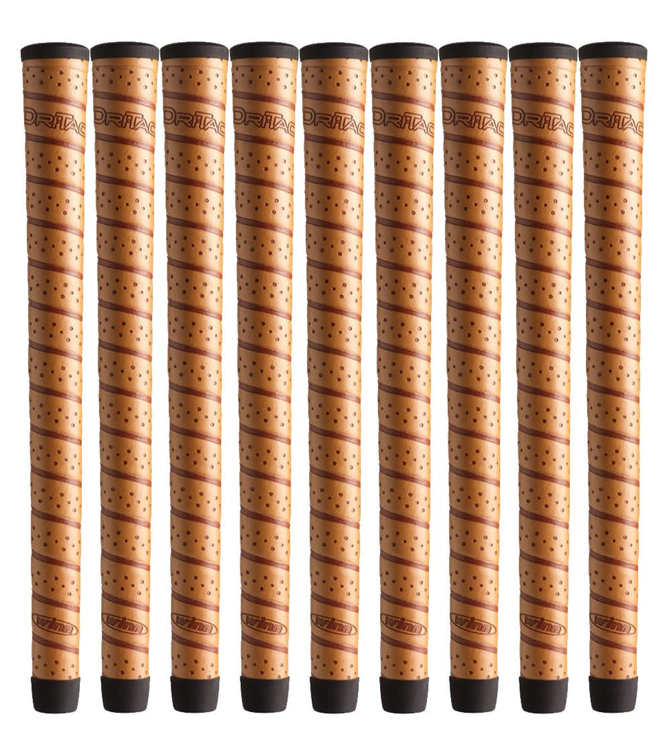 Winn DriTac Wrap Oversize Copper grips nine-pack for secure all-weather grip