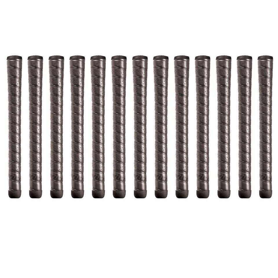 Winn Excel Oversize black grip bundle of 13 grips for quick on-course replacements
