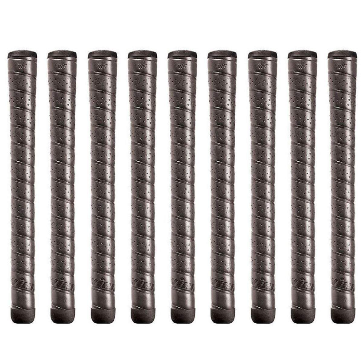 Winn Excel Oversize Grip Black front view for confident grip in damp conditions