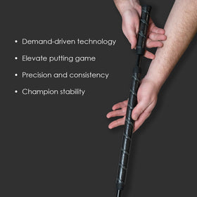 Winn Excel Putter Grip surface detail for traction on greens