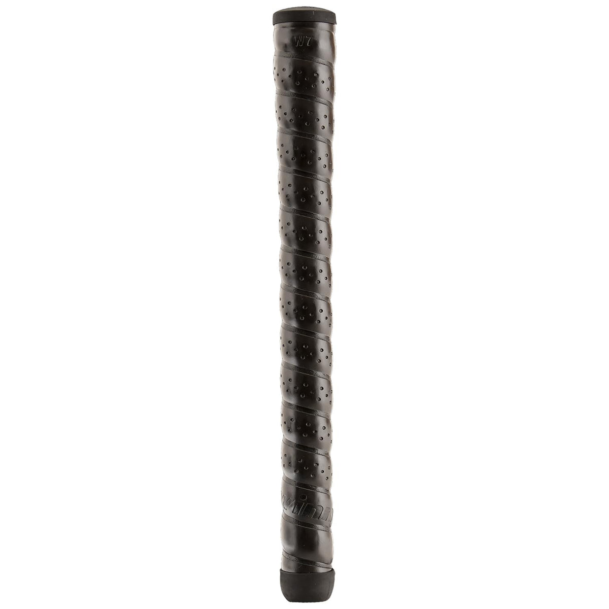 Winn Excel Wrap Oversize Black golf grip closeup showing tacky surface for secure grip