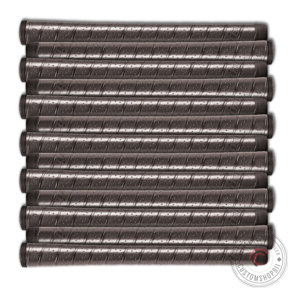 Winn EXCEL WRAP oversize black grip close-up offering cushioned comfort for steady swings.