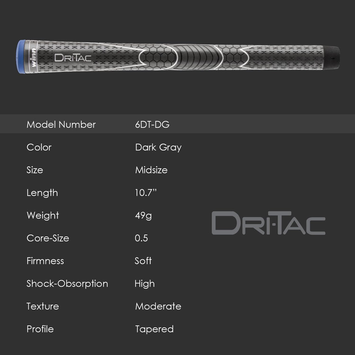 Winn DriTac midsize grip installation usage guide