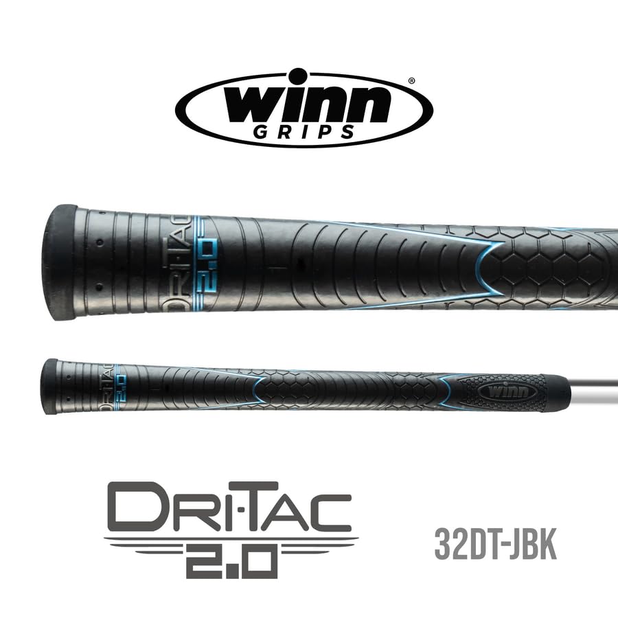 Winn Grips 32DT-JBK Dri-Tac 2.0 in-use on a club for steady swing