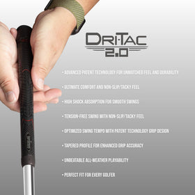 Winn Grips Dri-Tac surface close-up emphasizes dry, comfortable grip